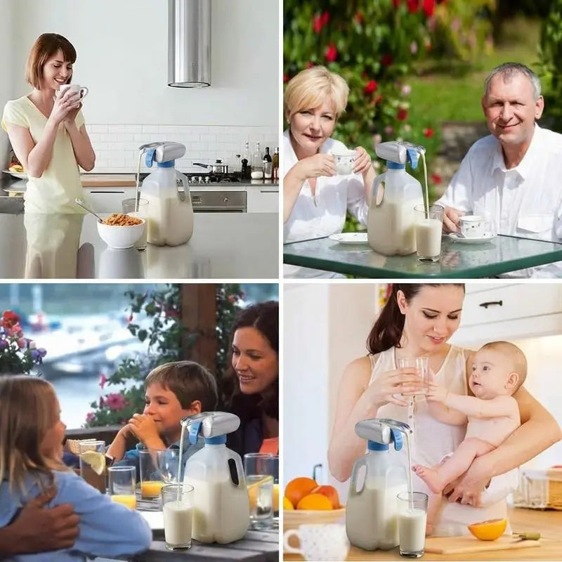 【Summer Deals】Dfyd Restocked Automatic Drink Dispenser - 1-Touch Hands-Free Electric 1-Gal Bottle Pump, No-Spill Kitchen Gadget for Family Home Including Kids, Milk Water Pouring Tiktokshopblackfriday Christmas Gift