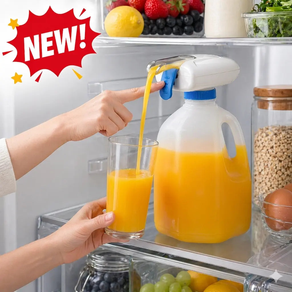 【Summer Deals】Dfyd Restocked Automatic Drink Dispenser - 1-Touch Hands-Free Electric 1-Gal Bottle Pump, No-Spill Kitchen Gadget for Family Home Including Kids, Milk Water Pouring Tiktokshopblackfriday Christmas Gift