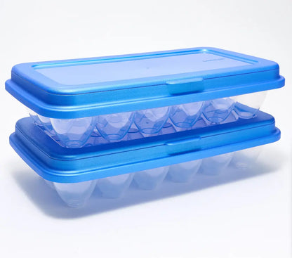 Locknlock Set of (2) 18-Egg Keepers W/ Flip Top Lids