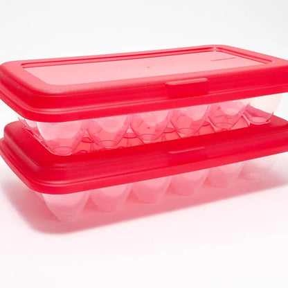 Locknlock Set of (2) 18-Egg Keepers W/ Flip Top Lids