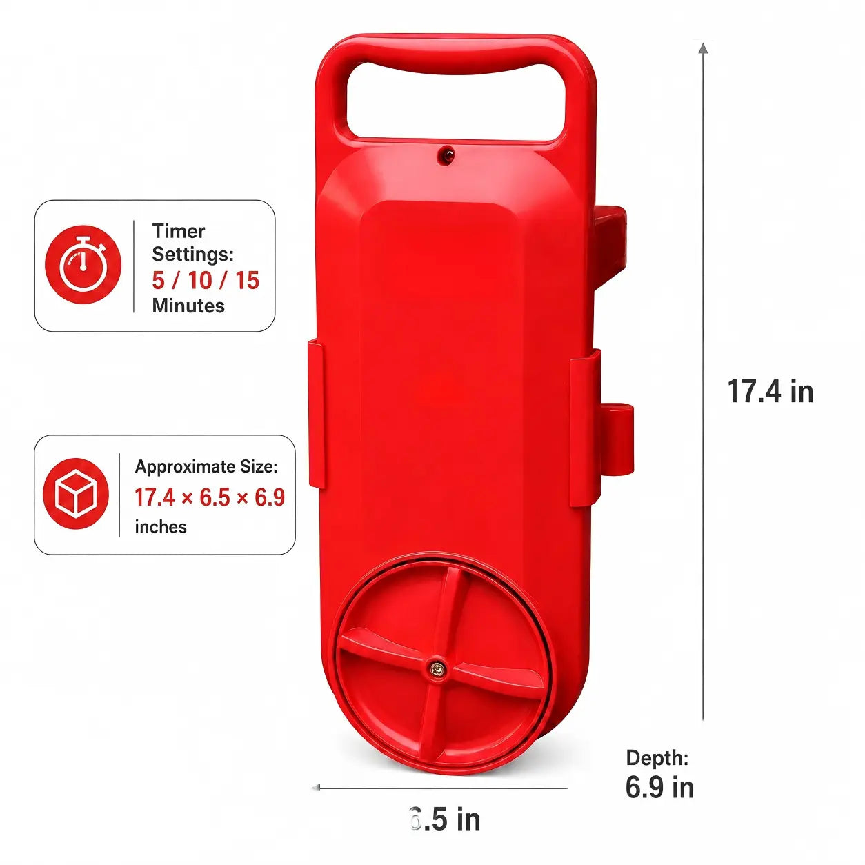 Portable Smart Rotating Compact Washing Machine [Bucket Not Included] - 110V Plug, 150W Electric Washer with Digital Timer, Dual-Direction Rotation for Baby Wear, Bathrooms’ Cleaning Cloths & Mop Heads, Dorm Use