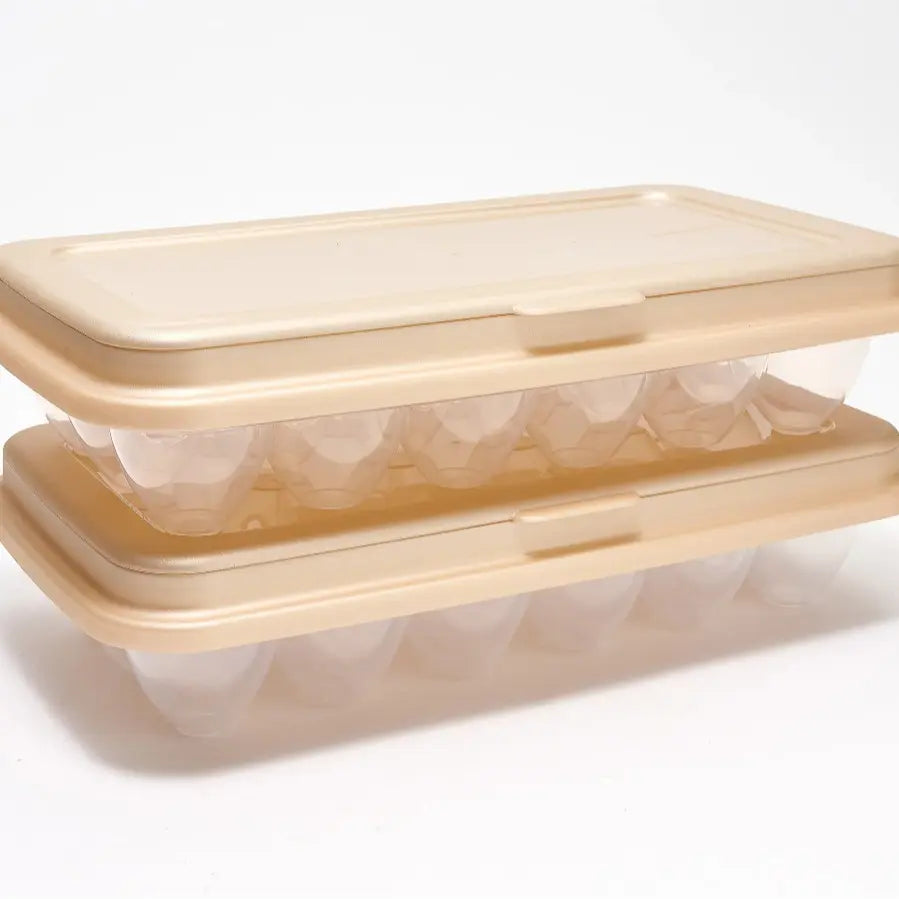 Locknlock Set of (2) 18-Egg Keepers W/ Flip Top Lids