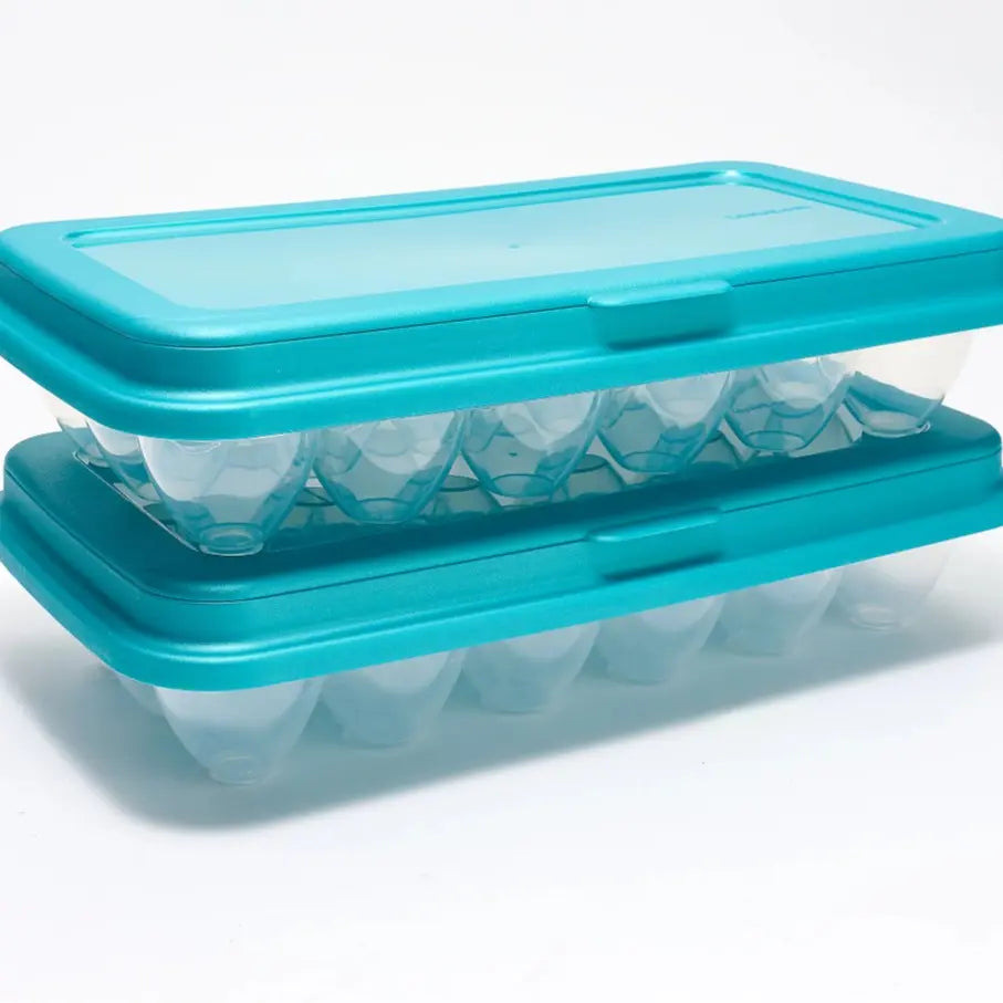 Locknlock Set of (2) 18-Egg Keepers W/ Flip Top Lids