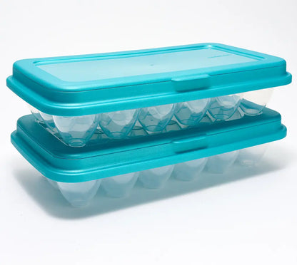 Locknlock Set of (2) 18-Egg Keepers W/ Flip Top Lids