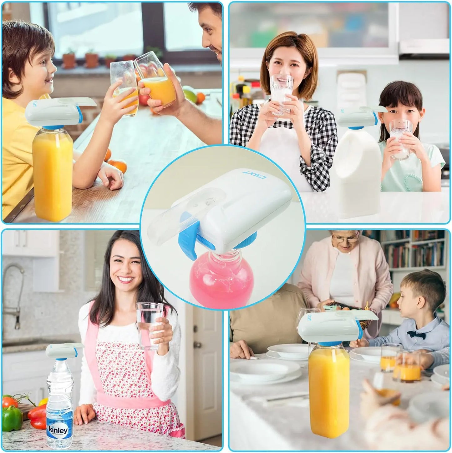 【Summer Deals】Dfyd Restocked Automatic Drink Dispenser - 1-Touch Hands-Free Electric 1-Gal Bottle Pump, No-Spill Kitchen Gadget for Family Home Including Kids, Milk Water Pouring Tiktokshopblackfriday Christmas Gift