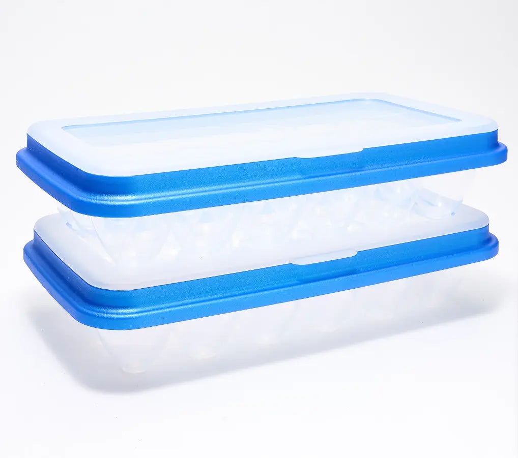 Locknlock Set of (2) 18-Egg Keepers W/ Flip Top Lids