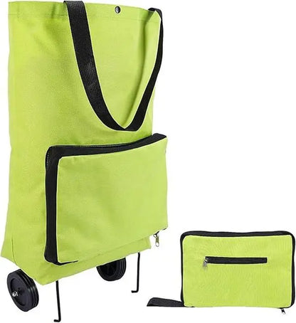 Collapsible Shopping Grocery Bag with Wheels Rolling Tote Bag with Wheels Large Reusable Shopping Bags Foldable Cart