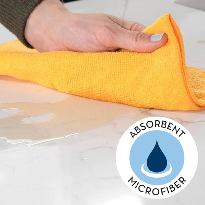 Microfiber Cleaning Cloths, Multi-Color Pack (5/10/20/50Pcs, 9.84X9.84In) - Quick-Dry, Scratch-Free, Durable for Kitchen Bath Daily Clean on Indoor Surfaces