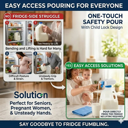 【Summer Deals】Dfyd Restocked Automatic Drink Dispenser - 1-Touch Hands-Free Electric 1-Gal Bottle Pump, No-Spill Kitchen Gadget for Family Home Including Kids, Milk Water Pouring Tiktokshopblackfriday Christmas Gift