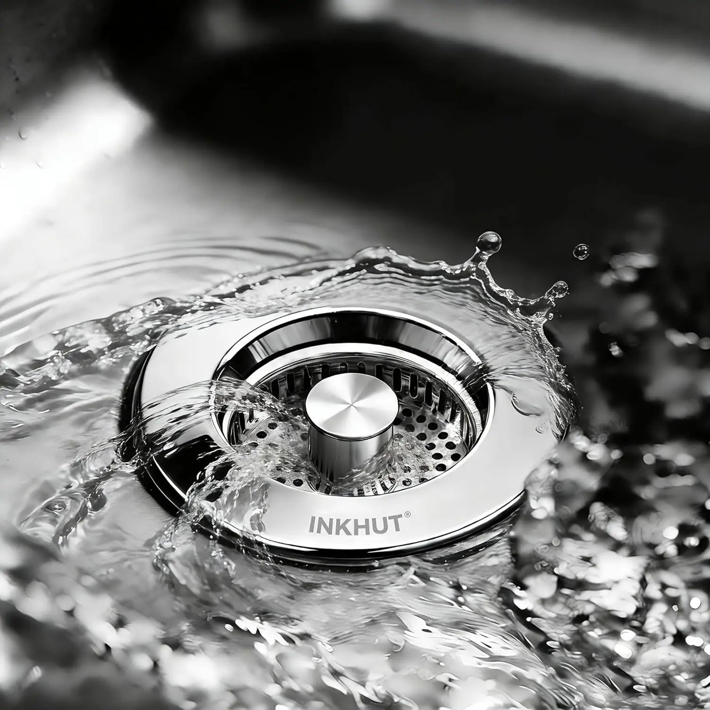 Anti-Clogging 3-In-1 Kitchen Sink Drain Filter | Pop-Up Stopper & Food Catcher, Odor-Proof, No Tools Needed (3.5 Inch)