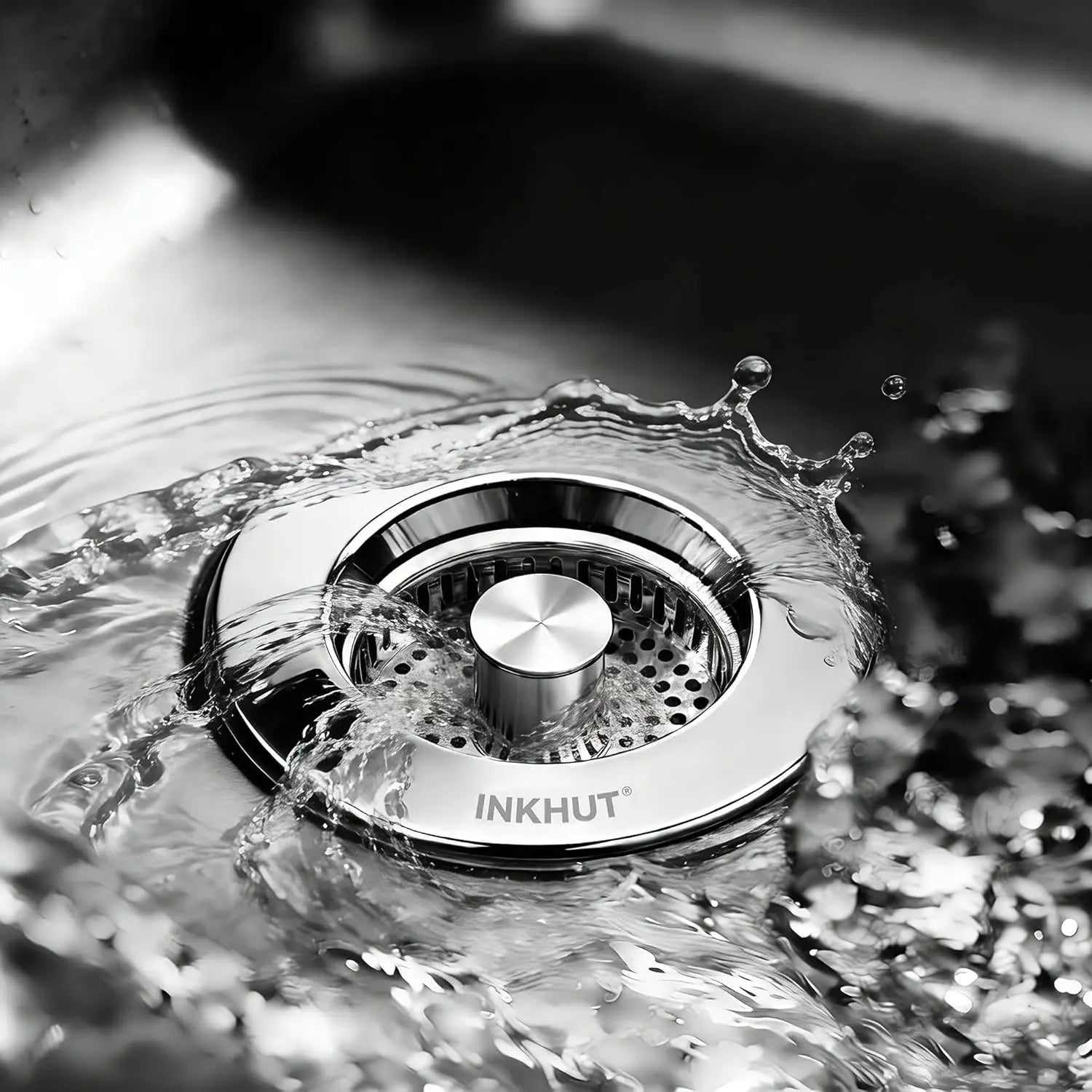 Anti-Clogging 3-In-1 Kitchen Sink Drain Filter | Pop-Up Stopper & Food Catcher, Odor-Proof, No Tools Needed (3.5 Inch)